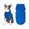 Gooby Microfiber Stretch Fleece Vest Dog Sweater Blue Small Warm Pullover Microfiber Fleece Dog Jacket for Small to Large Dogs