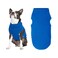 Gooby Microfiber Stretch Fleece Vest Dog Sweater Blue Small Warm Pullover Microfiber Fleece Dog Jacket for Small to Large Dogs