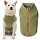 Gooby Zip Up Microfiber Fleece Dog Sweater Green XLarge Warm Double Layered Soft Stepin Jacket Without Ring Leash Winter Sweaters for Small and Medium Dogs