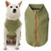 Gooby Zip Up Microfiber Fleece Dog Sweater Green XLarge Warm Double Layered Soft Stepin Jacket Without Ring Leash Winter Sweaters for Small and Medium Dogs