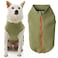 Gooby Zip Up Microfiber Fleece Dog Sweater Green XLarge Warm Double Layered Soft Stepin Jacket Without Ring Leash Winter Sweaters for Small and Medium Dogs