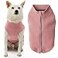 Gooby Zip Up Microfiber Fleece Dog Sweater Pink XSmall Warm Double Layered Soft Microfiber Fleece Stepin Dog Jacket for Small to Medium Dogs