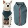Gooby Zip Up Microfiber Fleece Dog Sweater Turquoise Large Warm Double Layered Soft Microfiber Fleece Stepin Dog Jacket for Small to Medium Dogs