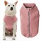 Gooby Zip Up Microfiber Fleece Dog Sweater Pink Medium Warm Double Layered Soft Microfiber Fleece Stepin Dog Jacket for Small to Medium Dogs