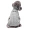 CHBORCHICEN Small Dog Sweaters Knitted Pet Cat Warm Dog Sweatshirt Winter Clothes Kitten Puppy Sweater Small Grey