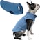 Gooby Fleece Vest Dog Sweater Blue XSmall Warm Pullover Fleece Dog Jacket with ORing Leash for Small to Medium Dogs