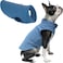 Gooby Fleece Vest Dog Sweater Blue XSmall Warm Pullover Fleece Dog Jacket with ORing Leash for Small to Medium Dogs