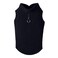 Gooby Fleece Vest Small Dog Pullover Fleece Jacket with Leash Ring Black Small
