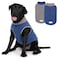 cyeollo 2 Pack Dog Sweater Fleece Vest Pullover Sweatshirt Dog Jacket Reflective Stretchy Lightweight Pet Clothes Cold Weather Coats for Medium Dogs Boy Navy Grey XXL