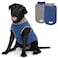 cyeollo 2 Pack Dog Sweater Fleece Vest Pullover Sweatshirt Dog Jacket Reflective Stretchy Lightweight Pet Clothes Cold Weather Coats for Medium Dogs Boy Navy Grey XXL