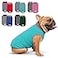 cyeollo 2 Pack Fleece Dog Sweater Stretchy Reflective Stripe Sweatshirt Pet Clothes Lightweight Dog Sweaters for Small Dogs Boy Teal Grey XL