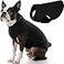 Gooby Stretch Fleece Vest Pullover Fleece Vest Jacket Sweater for Dogs Black Large