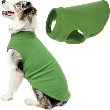 Gooby Stretch Fleece Vest Pullover Fleece Vest Jacket Sweater for Dogs Grass Green 3XLarge