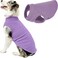 Gooby Stretch Fleece Vest Pullover Fleece Vest Jacket Sweater for Dogs Lavender 3XLarge
