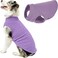 Gooby Stretch Fleece Vest Pullover Fleece Vest Jacket Sweater for Dogs Lavender 3XLarge