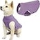 Gooby Stretch Fleece Vest Dog Sweater Lavender Small Warm Pullover Super Stretchy Fleece Dog Jacket for Small to Large Dogs