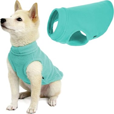 Gooby Stretch Fleece Vest Pullover Fleece Vest Jacket Sweater for Dogs Mint Medium