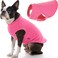 Gooby Stretch Fleece Vest Pullover Fleece Vest Jacket Sweater for Dogs Pink XLarge