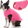Gooby Stretch Fleece Vest Pullover Fleece Vest Jacket Sweater for Dogs Pink XLarge