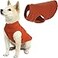 Gooby Stretch Fleece Vest Dog Sweater Pumpkin Medium Warm Pullover Super Stretchy Fleece Dog Jacket for Small to Large Dogs