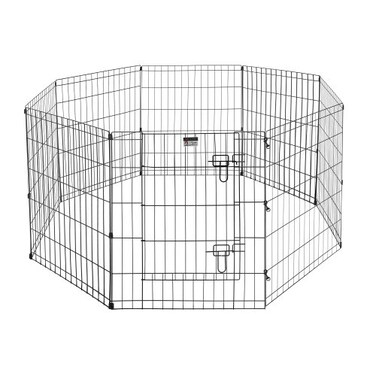 Pet Trex 24 Exercise Playpen for Dogs Eight 24 x 30 High Panels with Gate