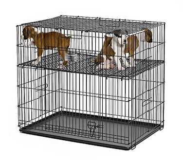 MidWest Homes for Pets Homes Puppy Playpen Crate 22405 Grid Pan Included