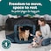 FurHaven SoftSided Dog Cat Playpen Portable Foldable Indoor Outdoor Pet Playpen with Mesh Windows Zippered Door Sailor Blue Extra Large