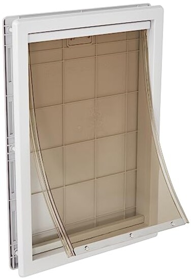 Ideal Pet Products Designer Series Plastic Pet Door with Telescoping Frame ExtraLarge 105 x 15 Flap Size