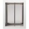 PlexiDor Performance Pet Doors for Dogs and Cats Wall Mount Dog Door with Lock and Key White Large Size