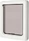 Dog Mate Lockable Medium Dog Door 215 Flap for Medium Dogs and Large Cats for UPVC Wall and Wood Securely Designed for Your Pets White