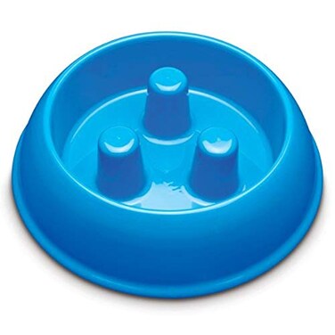Pro Select BrakeFast Dog Food Slow Feed Bowl Medium Blue