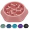 UPSKY Slow Feeder Dog Puzzle Bowl Interactive Bloat Stop NonSlide Lick Treat Bowl for Small Medium Dogs Pink