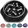 UPSKY Slow Feeder Dog Puzzle Bowl Interactive Bloat Stop NonSlide Lick Treat Bowl for Small Medium Dogs Black