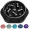 UPSKY Slow Feeder Dog Puzzle Bowl Interactive Bloat Stop NonSlide Lick Treat Bowl for Small Medium Dogs Black