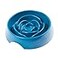 Messy Mutts Interactive Slow Feeder Puzzle Slow Feeder Dog or Cat Bowl Enrichment Food Dish for Eating Prevent Bloating 98 x 22 3 Cup Blue