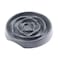 Messy Mutts Interactive Slow Feeder Puzzle Slow Feeder Dog or Cat Bowl Enrichment Food Dish to Slow Eating Prevent Bloating 8 x 13 175 Cup Cool Grey