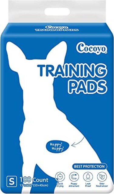 COCOYO Best Value Training Pads 100 Count 13 by 177 Dog Pee Pads Super Absorbent Puppy PadsBlue