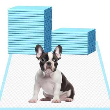 HEPPYPLUS Dog Pee Pads 22x23 30 Count Disposable Puppy Pads Pee Pads for Dogs Pet Training Pads Super Absorbent LeakProof Pee Pads 30 Count