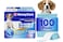 HONEY CARE AllAbsorb Large 22 x 23 100 Count Dog and Puppy Training Pads Ultra Absorbent and Odor Eliminating LeakProof 5Layer Potty Training Pads with QuickDry Surface Blue A01