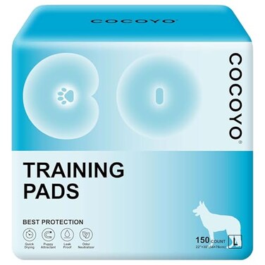 COCOYO Dog Training Pads Large SizeEliminating Urine Odor Puppy Pads Premium Dog Pee Pads Value Pack 75 Count L 26x30 inch