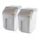 Yi Ran 2Pack 15L4 Gallon Airtight Food Storage Containers with Locking Lids Leakproof Dry Dog Food Rice Grain Bin for Kitchen Pantry Organization 507oz