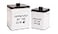 Define Marvelous 2pc Set Square Storage Dog Tin Container for Treats Food Storage Supplies Toys Approved by the Dog