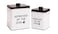 Define Marvelous 2pc Set Square Storage Dog Tin Container for Treats Food Storage Supplies Toys Approved by the Dog
