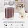 LEAWALK 57Lbs Dog Cat Food Storage Container with Upgraded Large Nozzle BPAfree 4 Snap Seals Plastic Pet Food Storage Containers with Handles Light Gray 5L1pack
