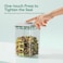 FAFAFLYER DogCat POP TreatAirtight jarContainer 13 Qt12 L Ideal For Up To 13 Lb Of Treats Stackable OneTouch Opening BPAFree