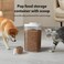 Ankou Dog Food Storage Container with 130ml Scoop 4L42qt Airtight Dog Food Container for Kibble Treats BPAFree Cat Food Storage Container Stackable Pop Lid Plastic Container with Lid