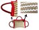 Tealover Dog Training Bite Pillow 3 Handles Jute Tug Toy for Young Dogs Puppy Interactive PlayingRed