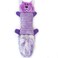 ZippyPaws Zingy No Stuffing Durable Squeaky Plush Dog Toy Purple Squirrel
