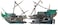 Penn-Plax PennPlax Shipwreck Aquarium Decoration Ornament with Moving Masts Lifeboat and Bubble Action