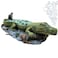 SLOCME Aquarium Alligator Air Bubbler Decorations Aerating Action Crocodile Ornament Oxygen Bubble Resin Crafts for Aquarium Fish Tank Decor